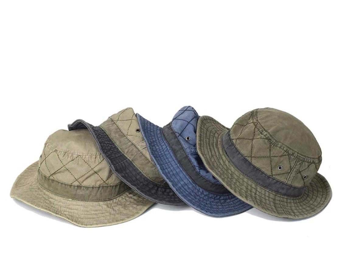 Mens Camouflage Bucket Hat Cotton Reversible Army Bush Hat Sun Cap Fishing  Hat 