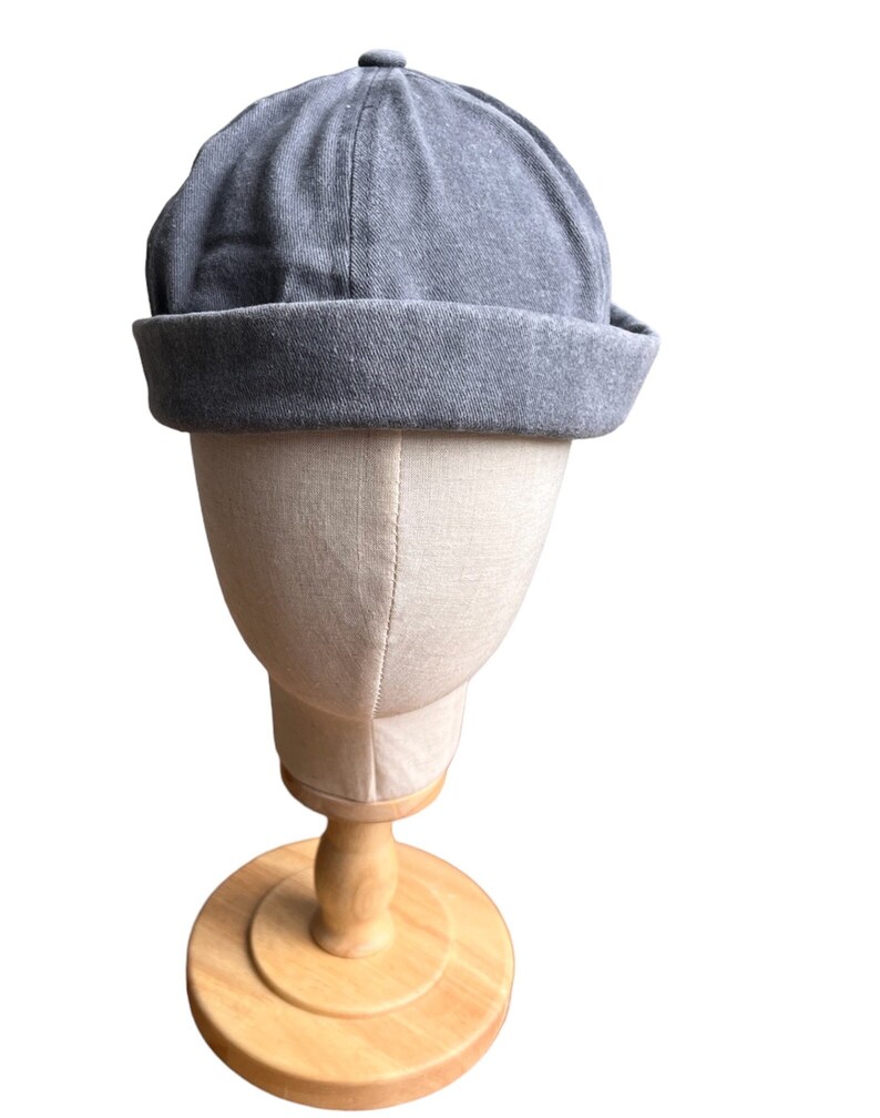 Unisex Cotton Docker Hat, Beanie , Birmless Hat , Skull Hat Gray