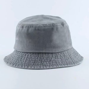Washed Bucket Hat Fisher-mans Hat Unisex Bucket Hat Washed - Etsy