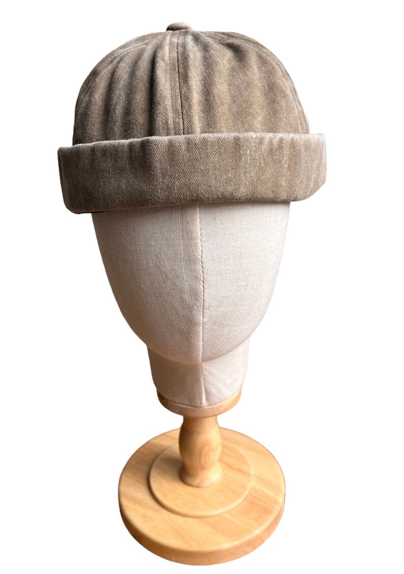 Unisex Cotton Docker Hat, Beanie , Birmless Hat , Skull Hat Beige