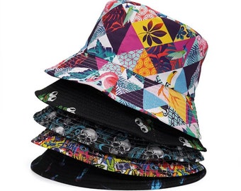 Summer Bucket Hat , Cotton Bucket Hat, Casual Hat , Travel Hat