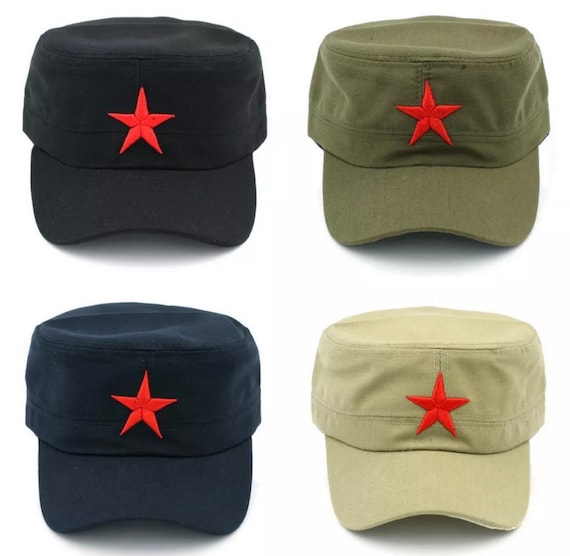 Retro Cap Star Cap Military Cap Army - Etsy