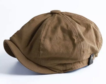 Gorra Newsboy para hombre, gorra Ascot, gorra estilo vintage, gorra plana, gorra estilo Beckham