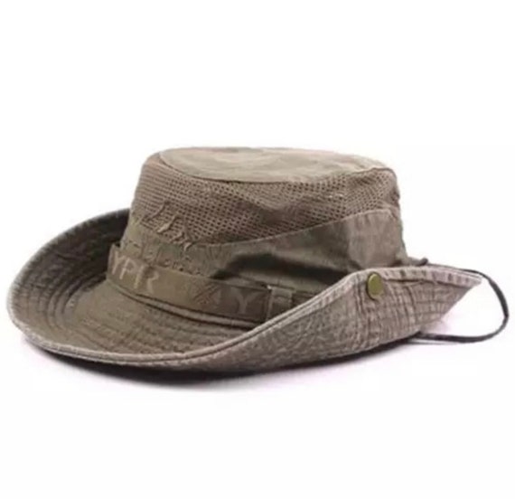Sombrero de sol para hombre, sombrero de pesca, caza o selva