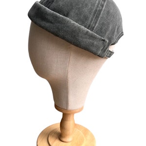Unisex Cotton Docker Hat, Beanie , Birmless Hat , Skull Hat image 4