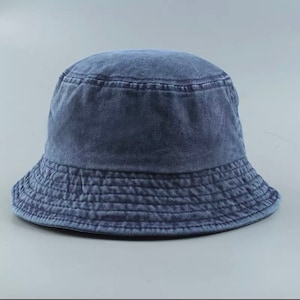 Washed Bucket Hat, Fisher-mans Hat, Unisex Bucket Hat, Washed Hat