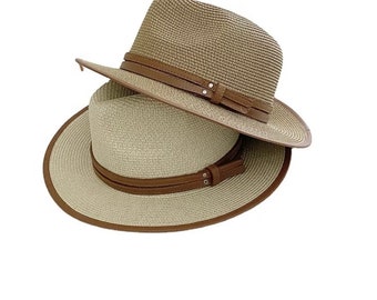 Dames Panamahoed, mens panama, Fedora hoed, zomerhoed, strandhoed, stro panama hoed, panama hoed vrouwen, stro panama hoed, womens fedora