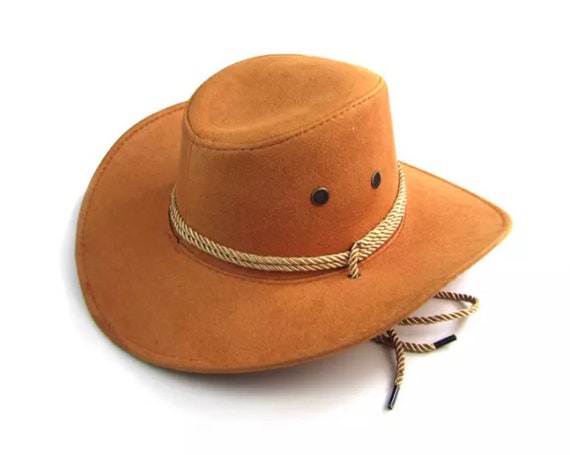 Cowboy Hat, Velvet Cowboy Hat, Mens Summer Sunshade Hat , Western Hat -   Canada