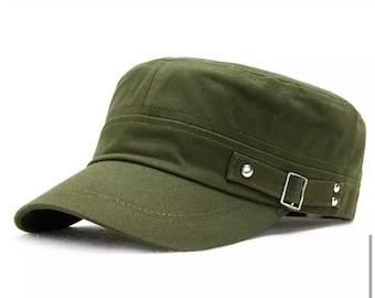 hewantiey Flat top hat Cotton Military Style Army Cap Fashion Basketball hat hewantiey Flat top hat Cotton Military Style Army Cap Fashion Basketball hat
