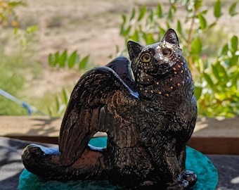 FLAP CAT Windstone Editions社製　【ヴィンテージ】 Windstone Editions Flap Cat With Dragon Wings, Vintage Tuxedo