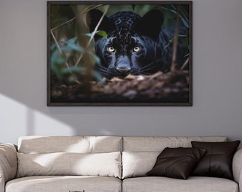 Black Panther Poster Print | Colorful Animal Art Photo | Panther Wall Decor | Black Panther Photo | PRINTED Poster | Perfect 4 Framing