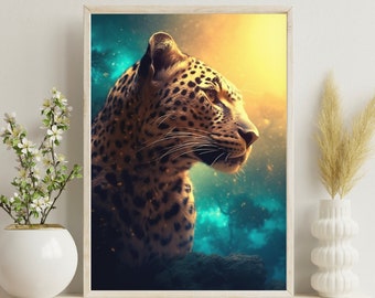 Cheetah Poster Print | Colorful Cheetah Art | Cheetah Wall Decor | Artistic cheetah | PRINTED Poster | Perfect for Framing | Cheetah Decor