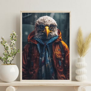 Fun Eagle Poster Print | Colorful Eagle Art | Eagle Wall Decor | Artistic Eagle | PRINTED Poster | Perfect for Framing | Eagle Decor | Eagle