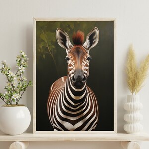 Okapi Closeup Poster - Majestic Wildlife Art - Nature Photography - Home & Office Decor - Unique Gift Idea - High-Quality Print