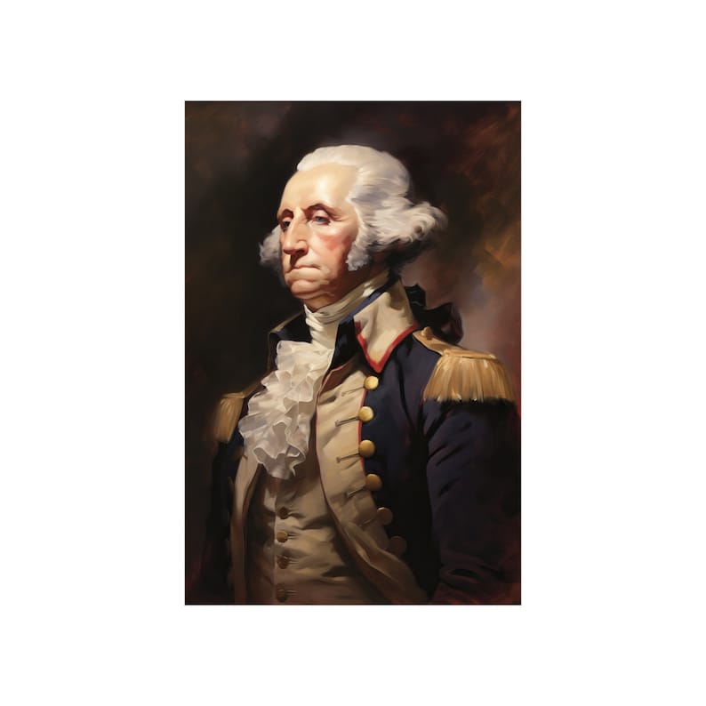 George Washington Portrait Painting - Distinguished Art for Home Decor ...