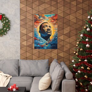 MLK Jr. Abstract Print Inspiring Civil Rights Art Vibrant and Impactful ...