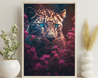 Cheetah Poster Print | Colorful Cheetah Art | Cheetah Wall Decor | Artistic cheetah | PRINTED Poster | Perfect for Framing | Cheetah Decor