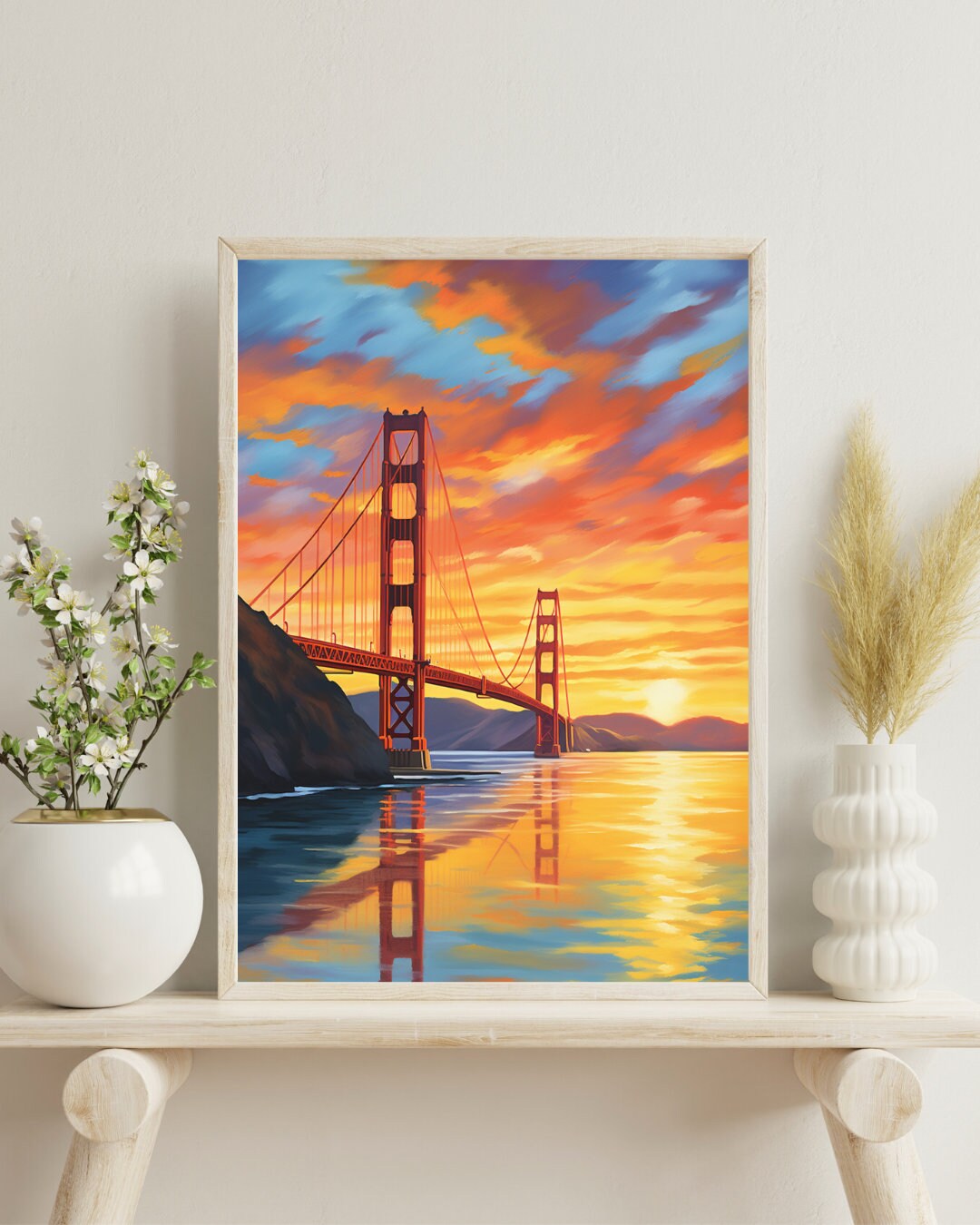 Bridge Calming Poster Print | Perfect for Framing | Sunset Poster ...