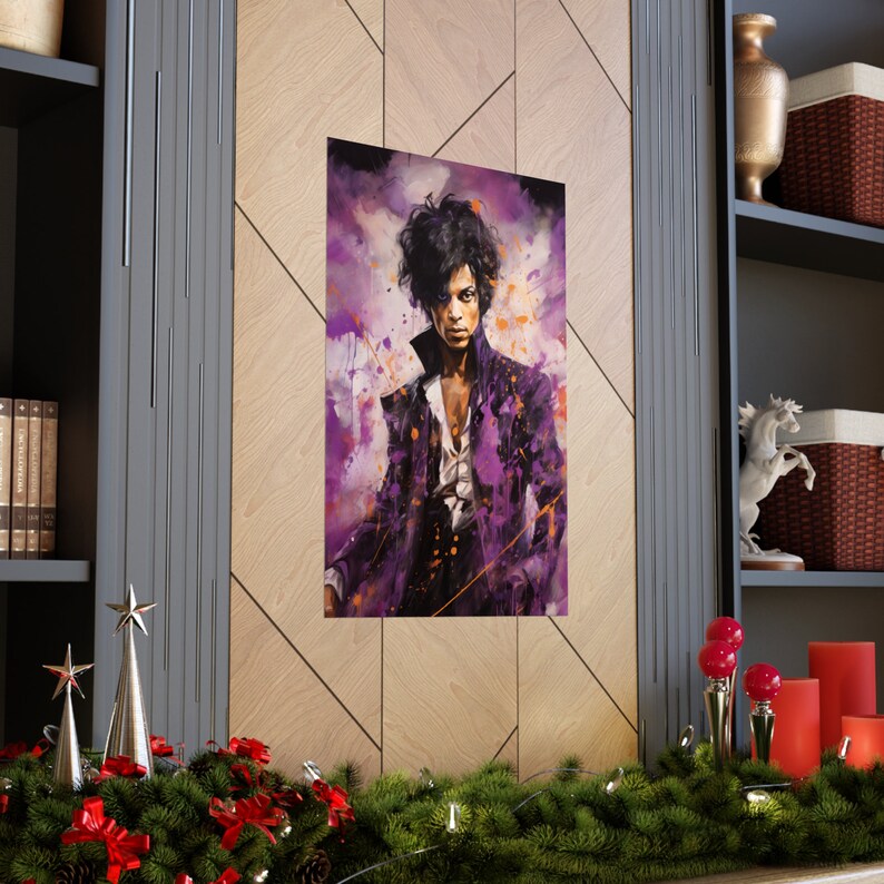 Prince the Singer Abstract Art Print - Vibrant Tribute to Music Icon ...
