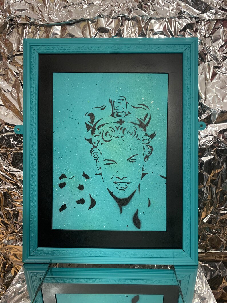 Vivienne Westwood Punk Stencil Artwork With Teal Frame Etsy UK