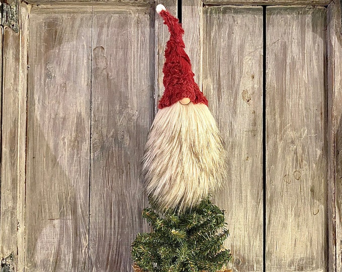 Gnome Tree Topper Christmas Tree Topper Gnome Tree Topper Etsy