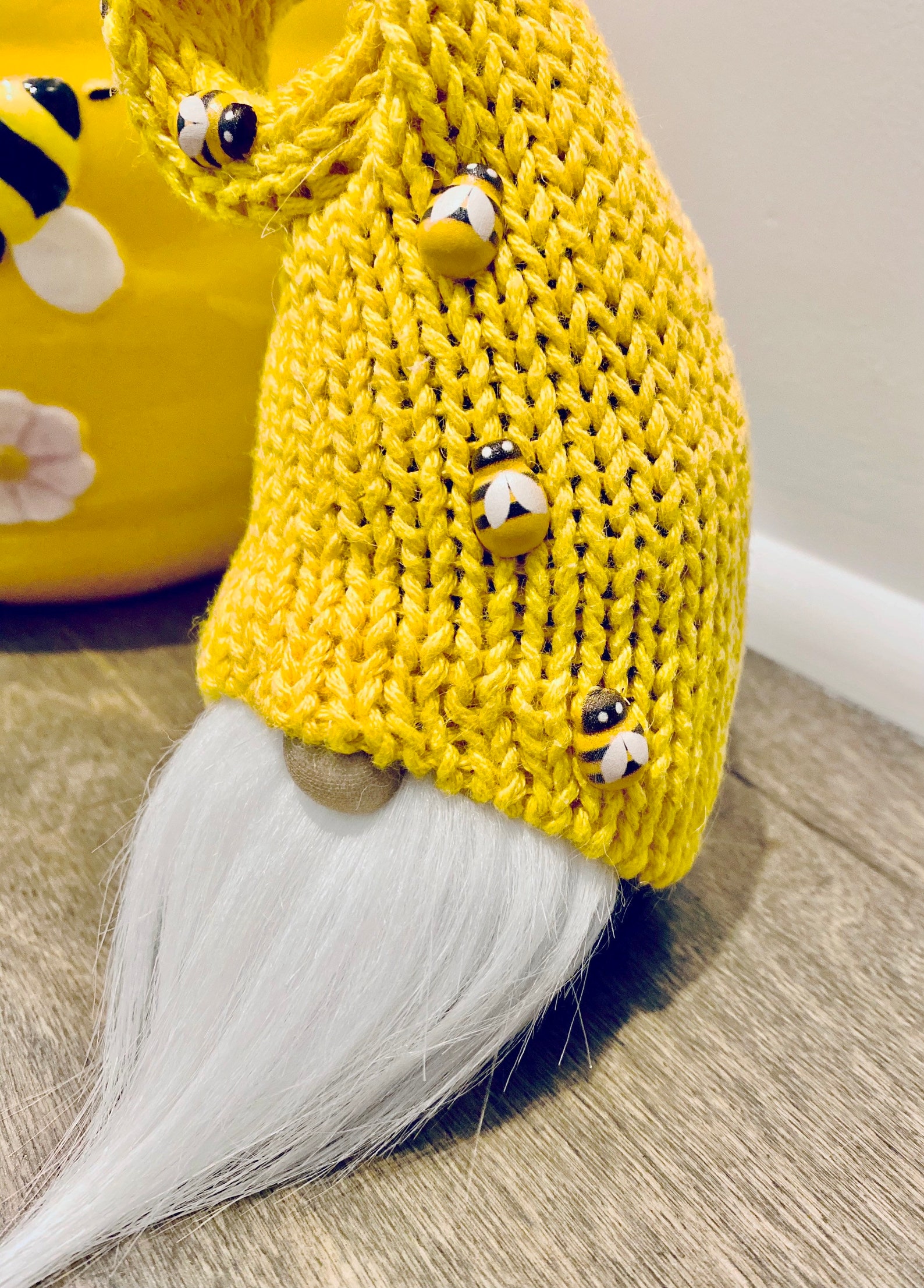 Bumblebee gnome bee gnome yellow gnome summer gnome spring  etsy