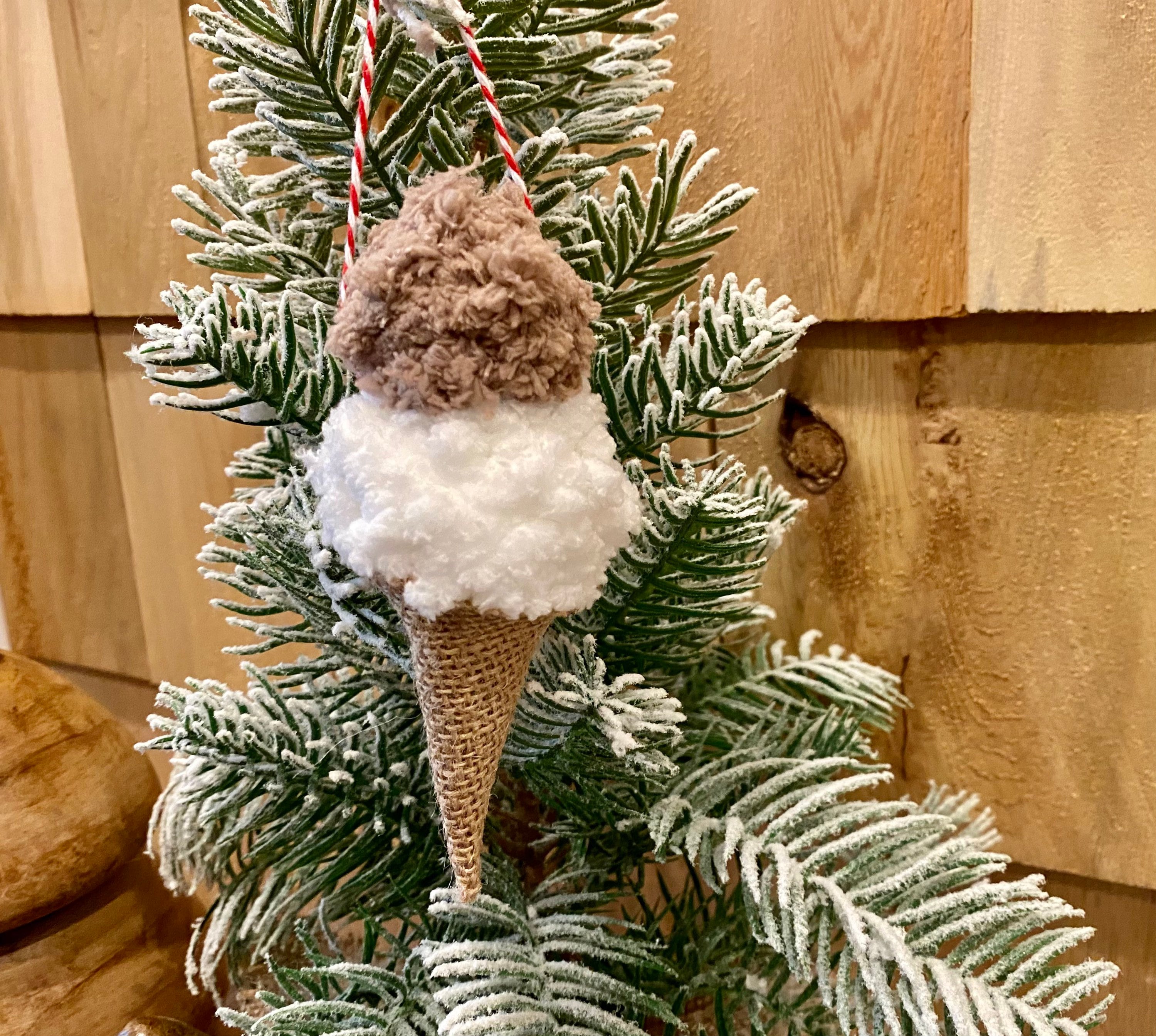 36 Stunning DIY Christmas Tree Decoration Ideas 33 Ice Cream Ornament, Ice Cream Cone Ornament, Handmade Christmas…