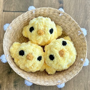 Baby Chick, Chunky Knit Chick, Crochet Chick, Chick Stuffed Animal, Stuffed Chick, Plush Chick, Easter Chick, Chick Stuffie, Chick Stuffy