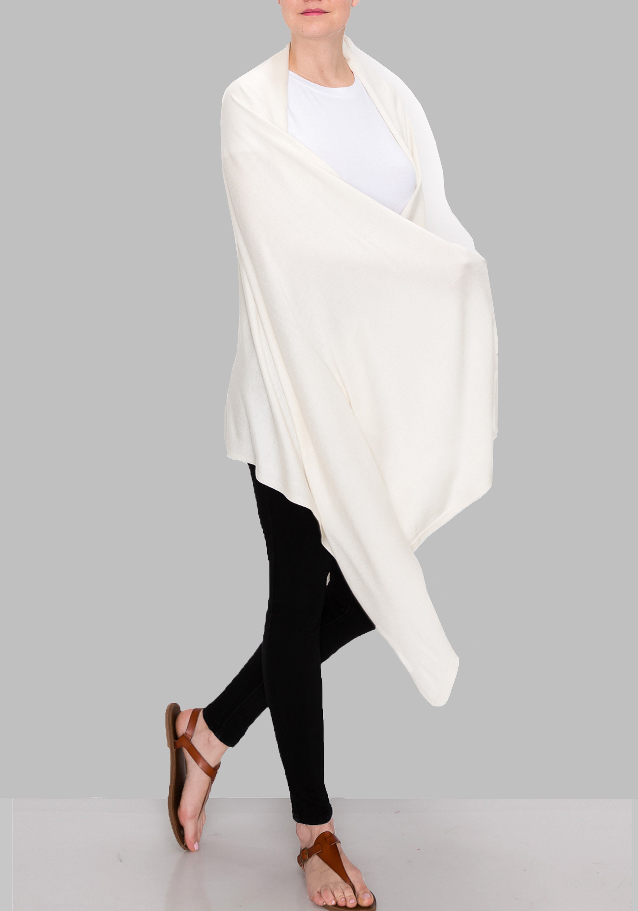 Extra Large Silk Cashmere Wrap Convertible Silk Cashmere Etsy