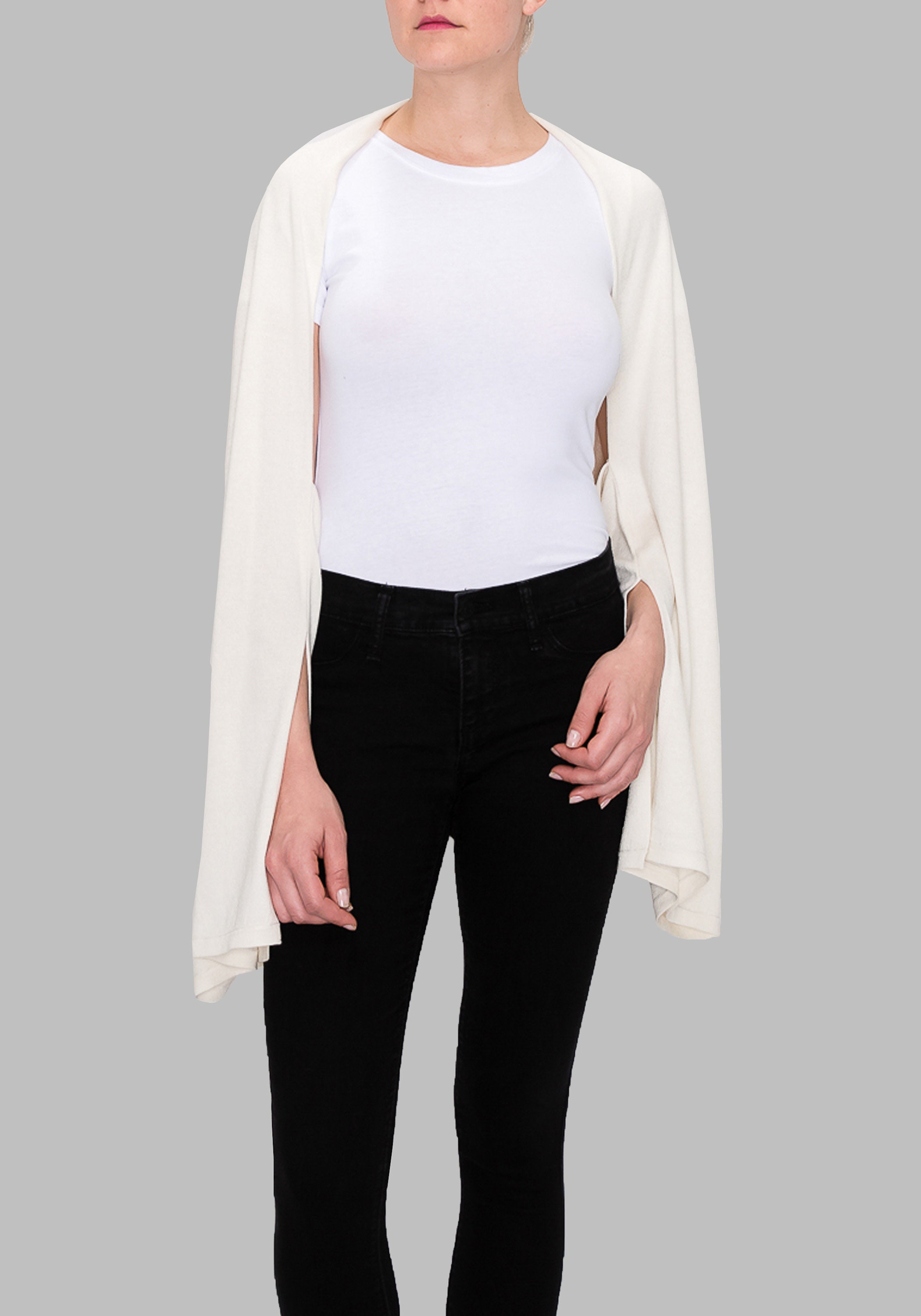 The Shruggie Women's Silk Cashmere Shrug Cashmere Scarf Etsy