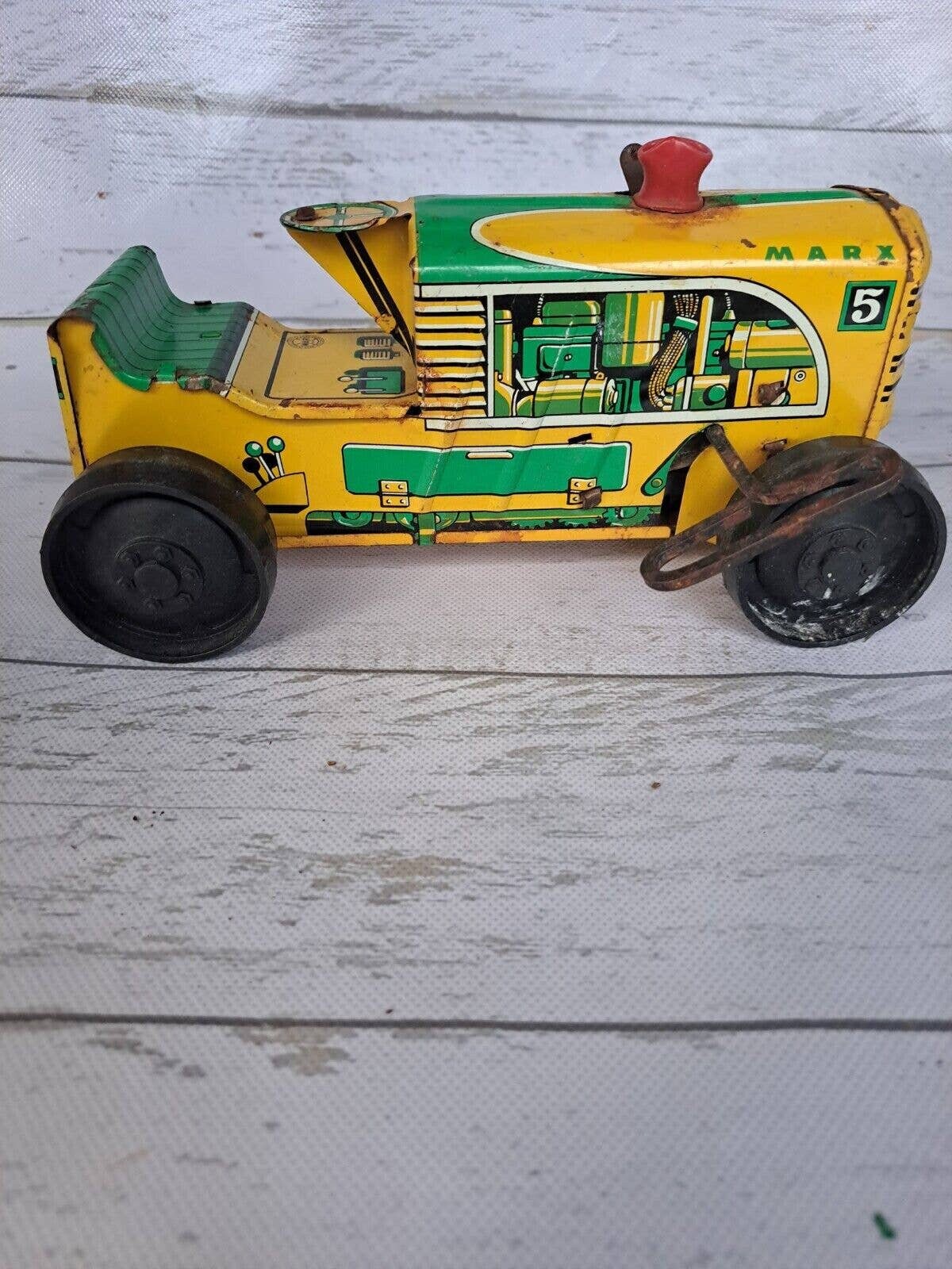 Marx Vintage Wind Up Tractor/Crawler 1950s accesoriifrizerie.ro