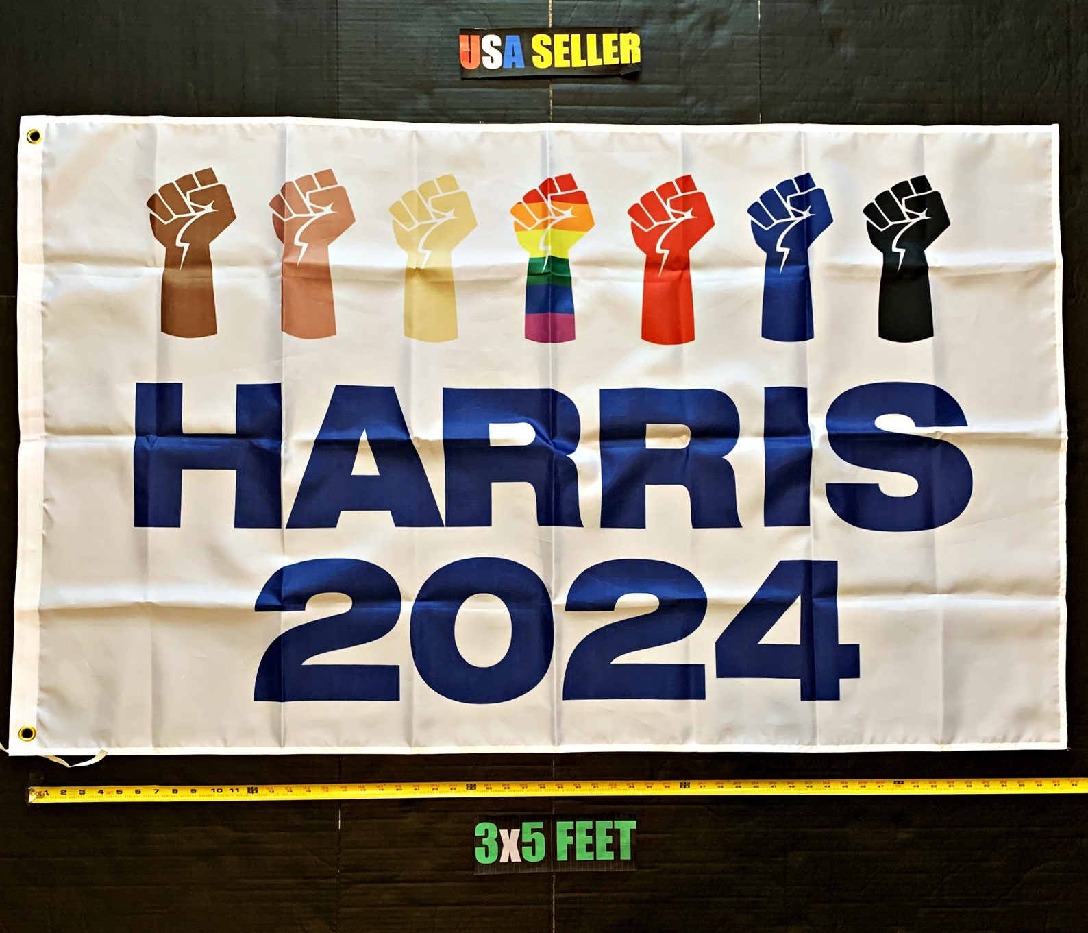 Kamala Harris Flag FREE SHIPPING Biden 2024 Democrat LGBTQ Etsy