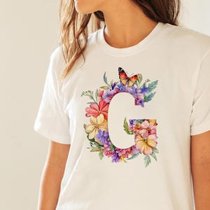 Hello Spring Floral Alphabet, Letter Watercolor Flower, Alphabet ...