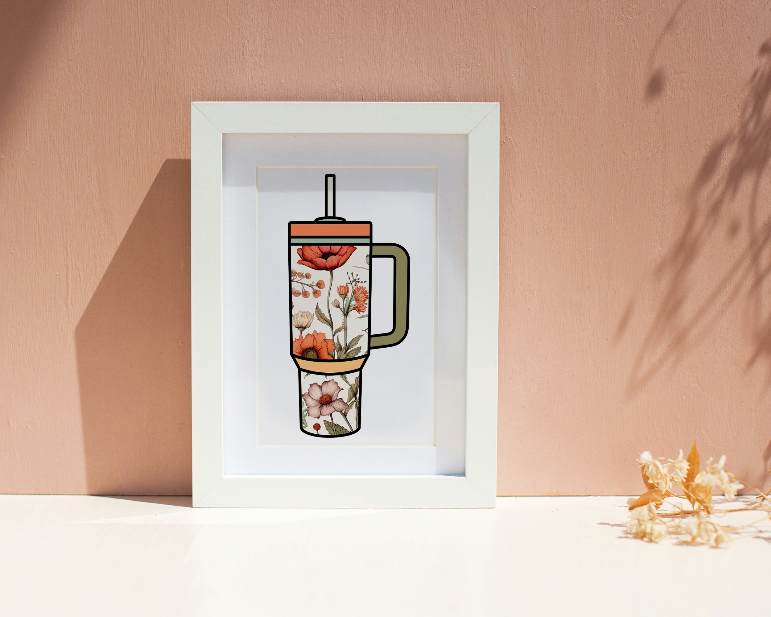 Stanley Tumbler Stickers, Digital Sticker Pack, Coffee Stickers Kawaii ...