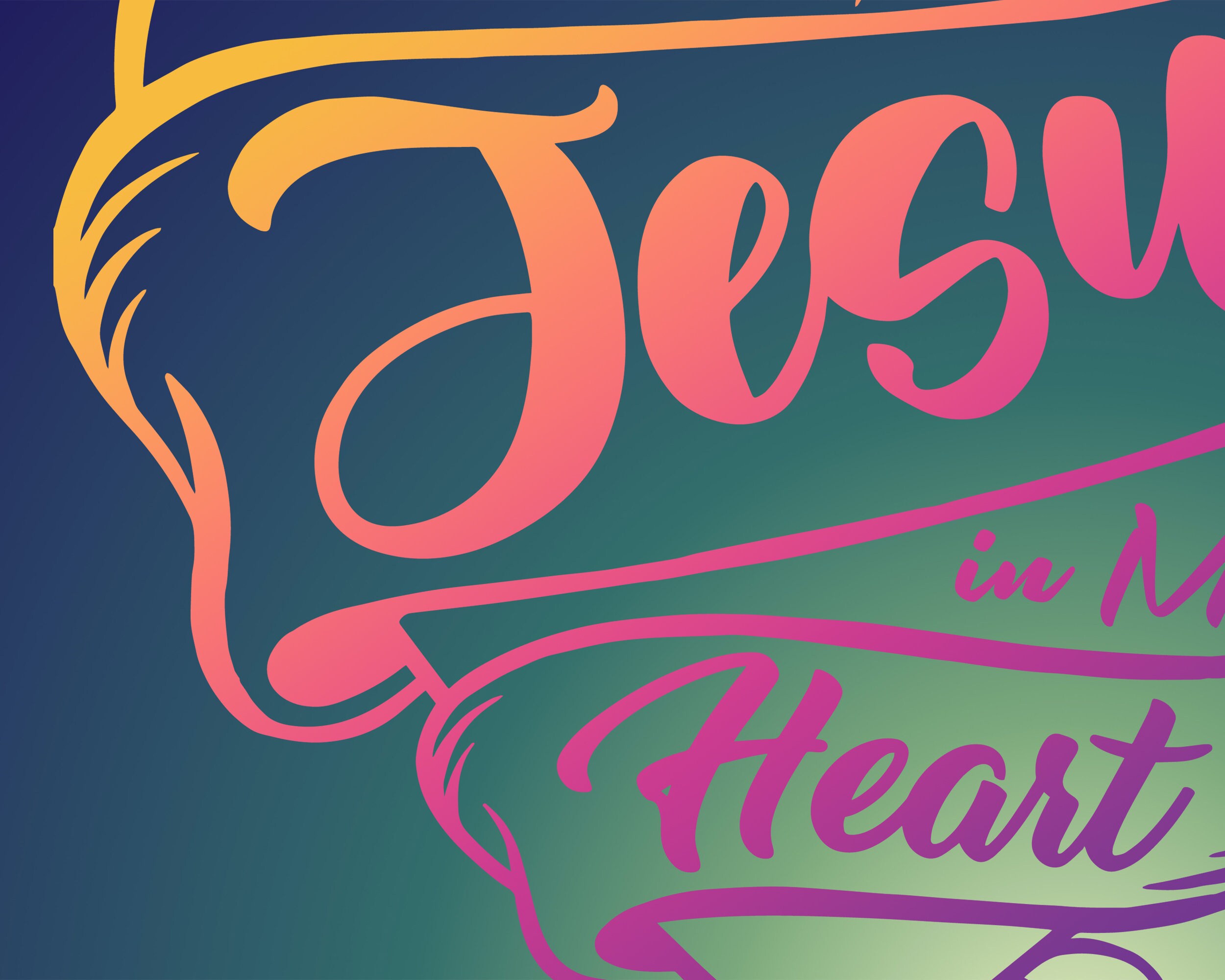 Jesus in My Heart SVG, Heart Tattoo Svg, Bible Verse SVG, Motivational ...