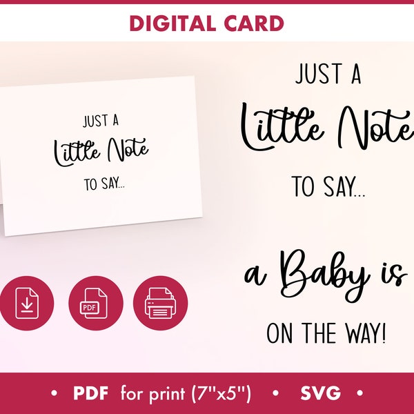 Pregnancy Announcement Cards Etsy