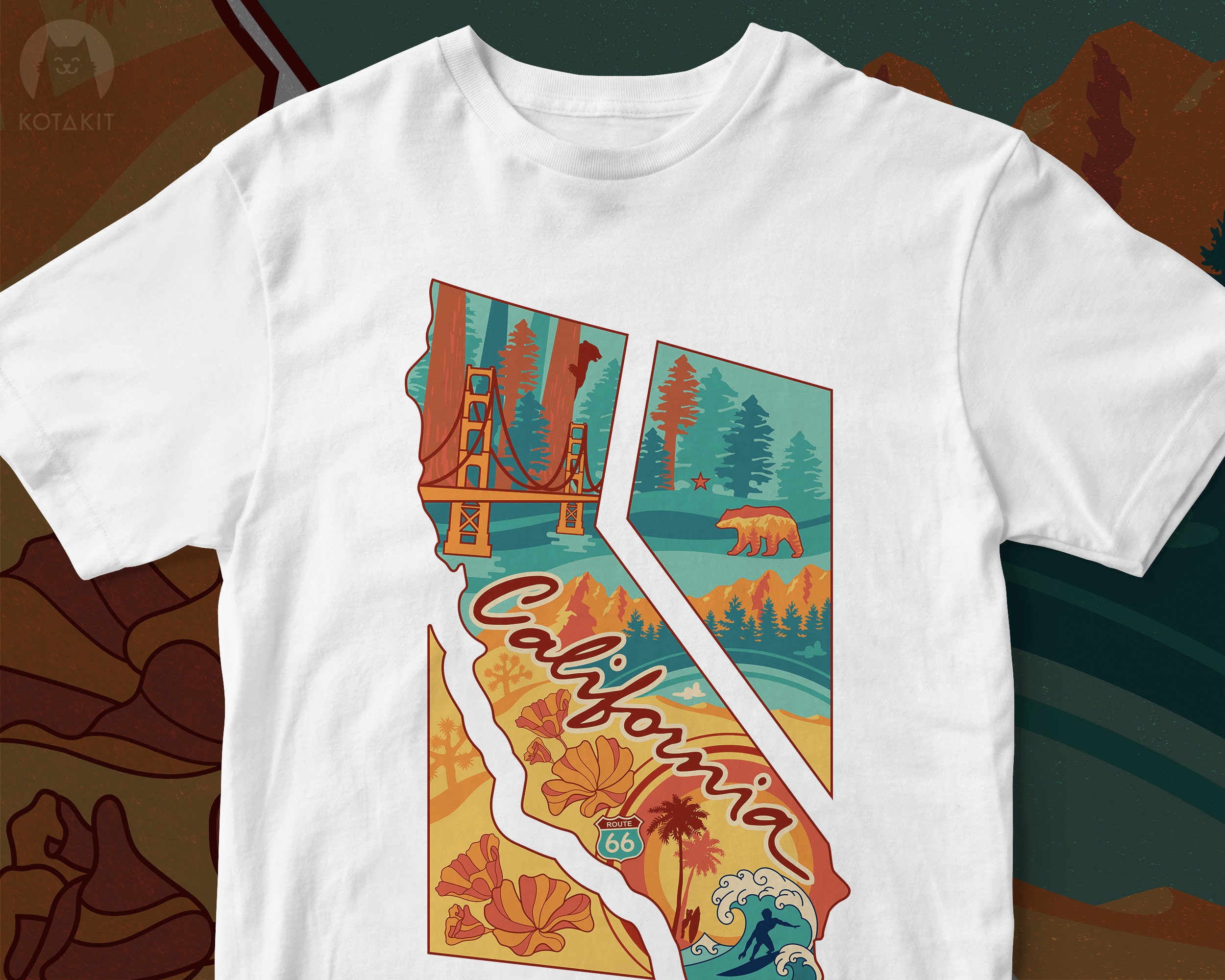 California shirt California state shirt California home Etsy