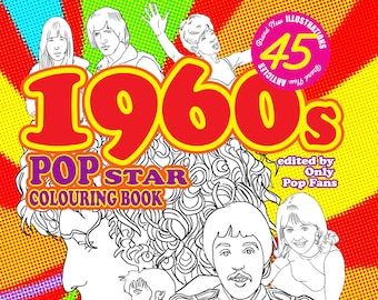 1960s Pop Star Colouring Book - digital download