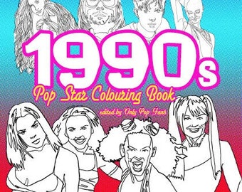 1990sPop Star Colouring Book - signed