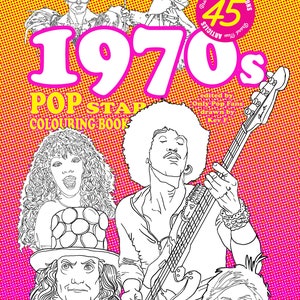 1970s Pop Star Colouring Book