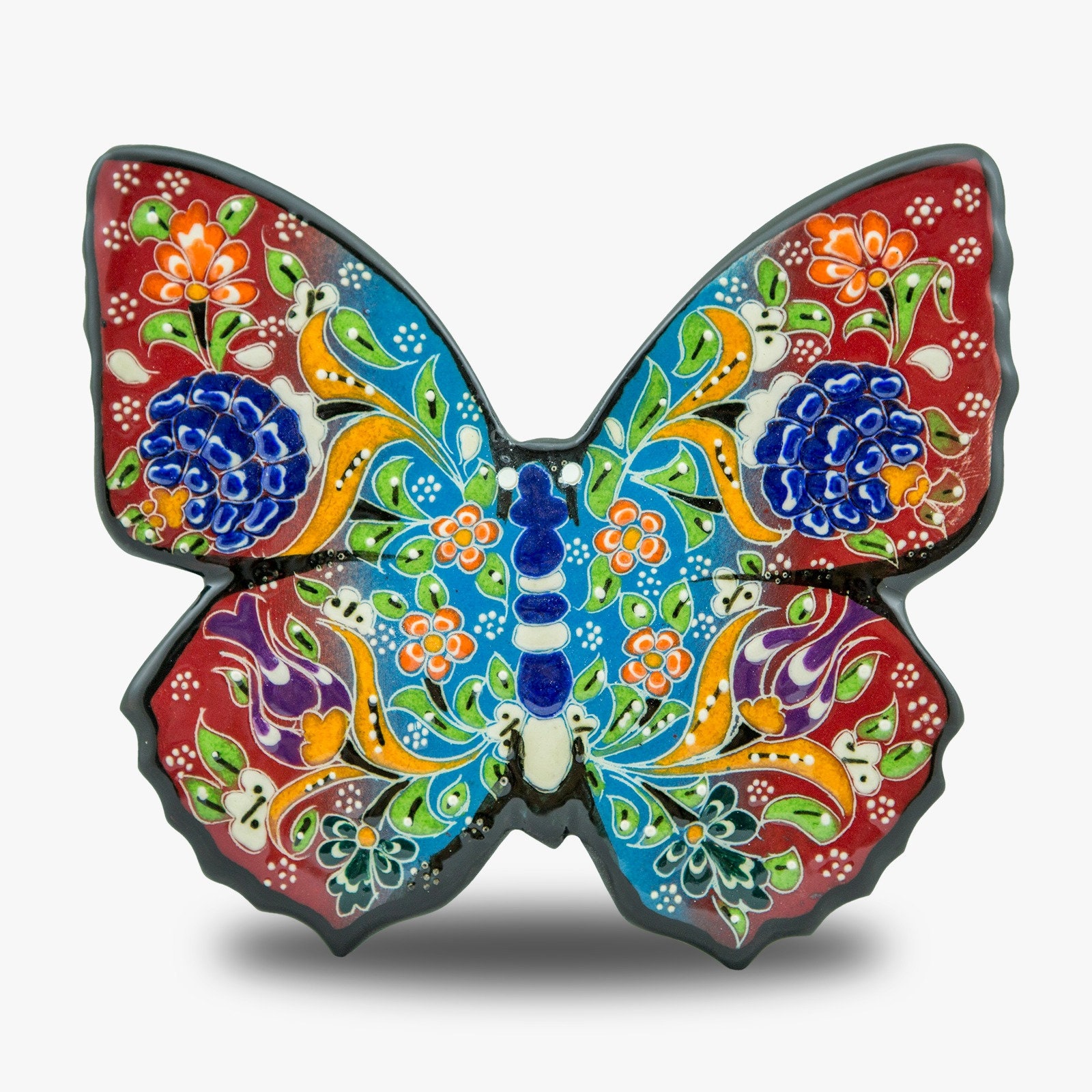 Ceramic butterfly handpainted handpainted wall decoration Etsy