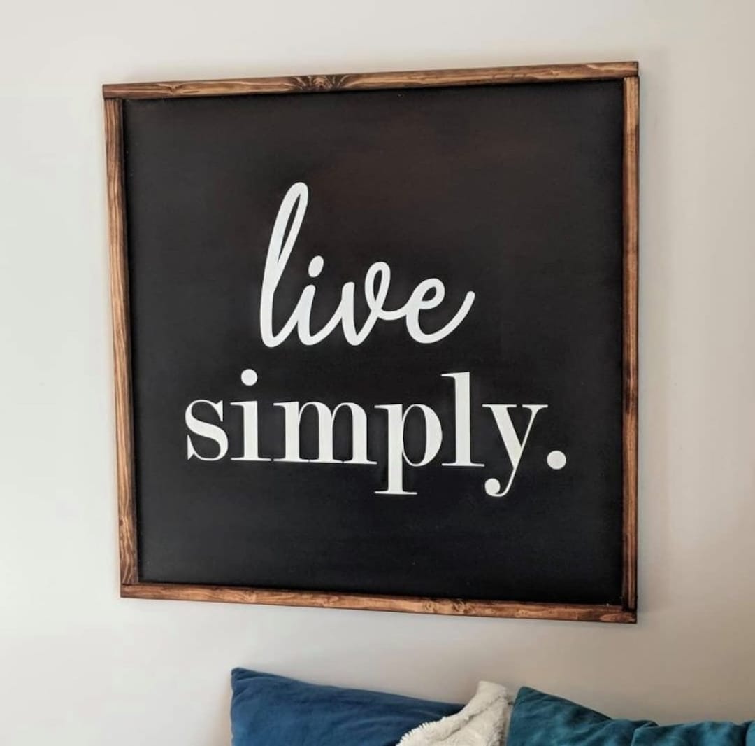 Wood Wall Sign, Wood Wall Art, Living Room Sign, Family Room Sign ...