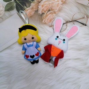 Alice in Wonderland Felt Ornaments || Alice in Wonderland Felt Doll || Nursery Garland Decoration || Newborn Infant Toddler Ornament