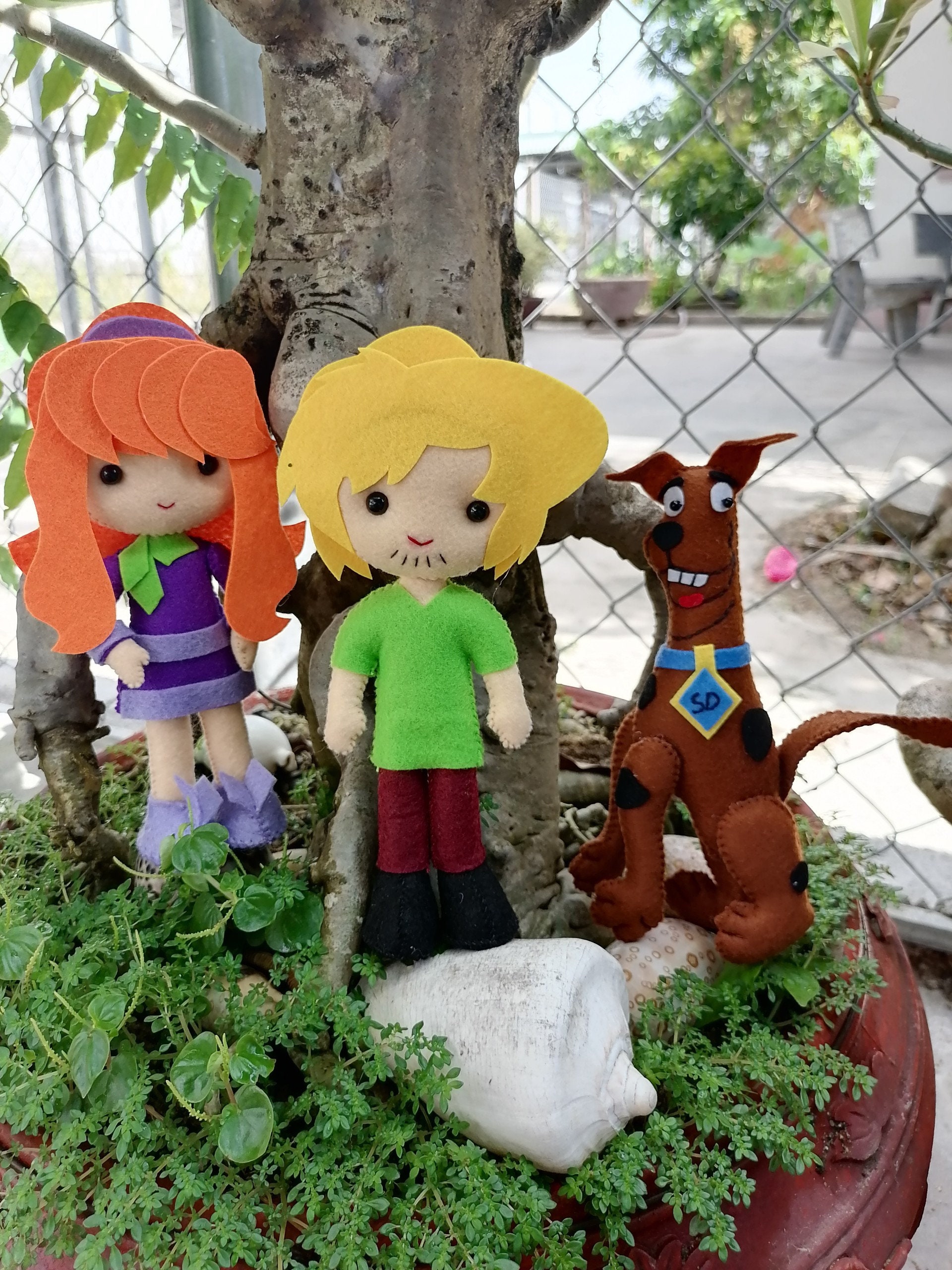 Scooby Doo Plush Dolls Velma, Daphne & Scooby Doo Set Of 4