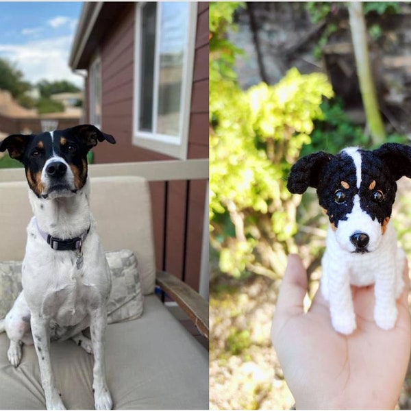 Custom Stuffed Dog, Custom Dog Plush, Custom Crochet Dog, Custom Pet Plush, Custom Stuffed Animal, Personalized Pet Gift, Dog Mom, Dog Dad