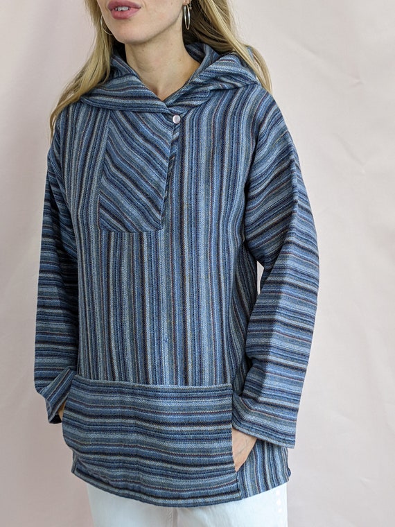 140 True vintage 1980s/1990s pure new wool woven … - image 5