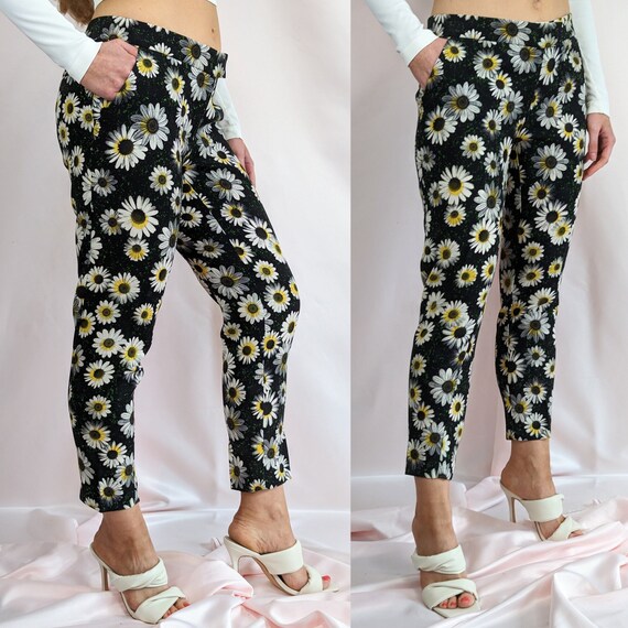 y2k 00s Moschino floral smart ankle length tailor… - image 7