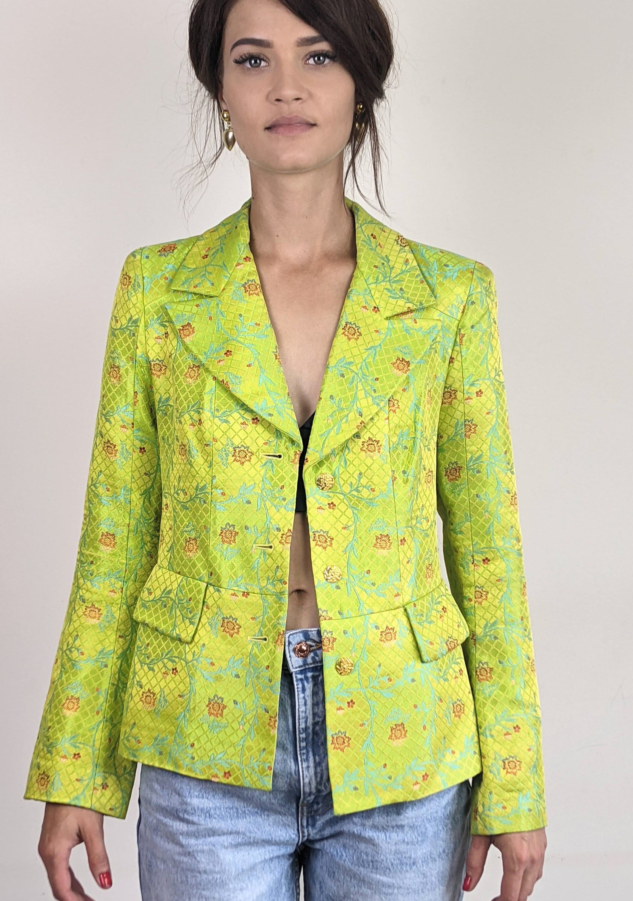 CHRISTIAN LACROIX BAZAR Vintage Velvet Butterfly Print Open