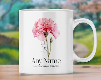 Personalised Birth Flower - 11 oz Ceramic Mugs