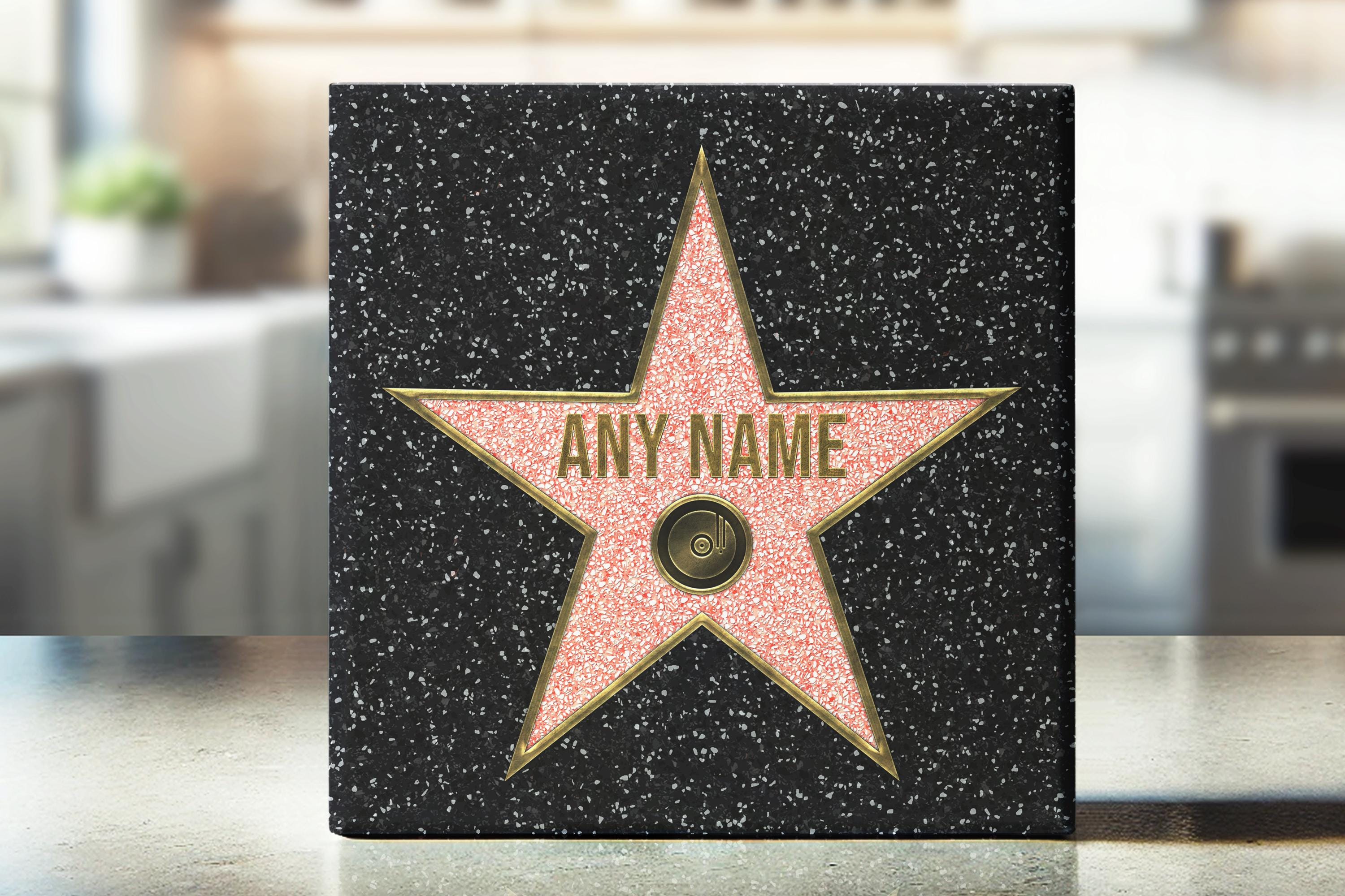 【希少】HOLLYWOOD WALK OF FAME 記念品 Personalised Hollywood Walk of Fame Tile – Custom Name Star